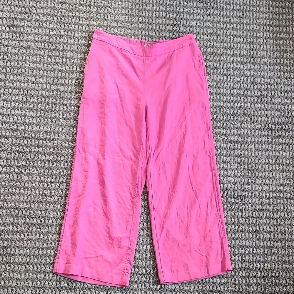 CHICOS Vibrant Pink Wide-Leg‎ Pants